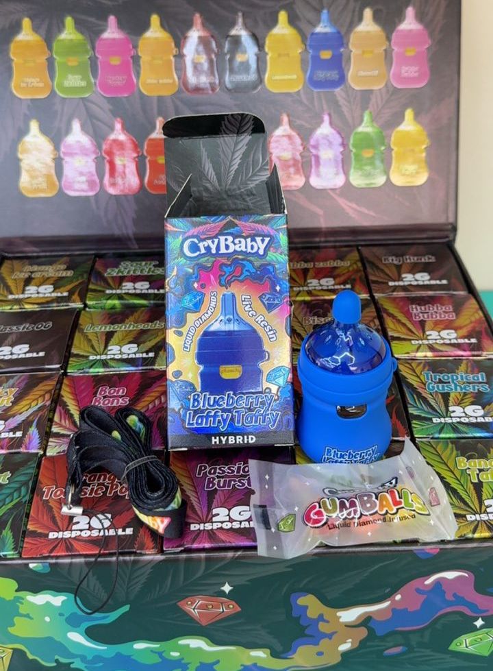 #1 Best Crybaby Blueberry Laffy Taffy - Crybaby Disposable